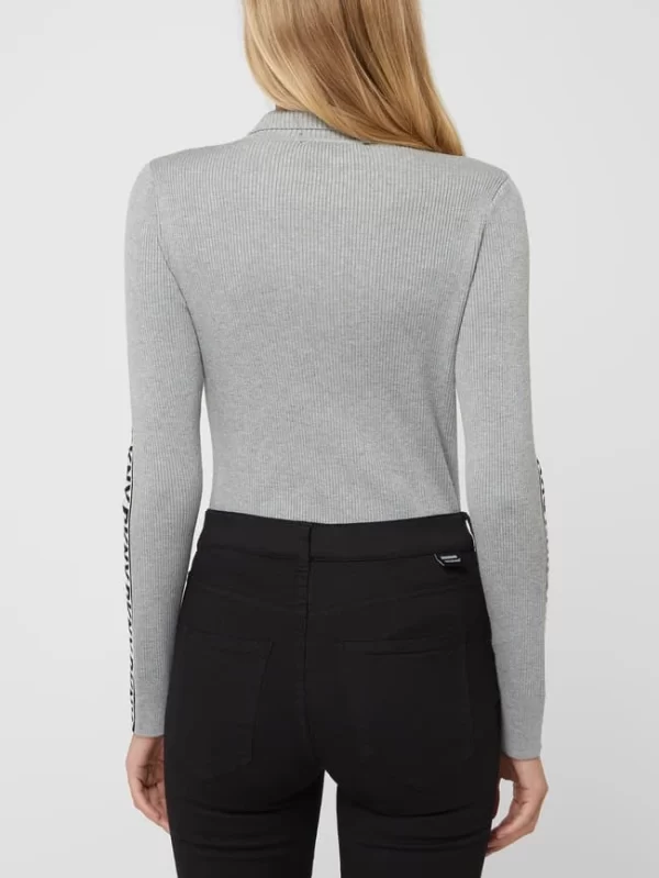 DKNY Troyer Aus Viskosemischung – Hellgrau 6