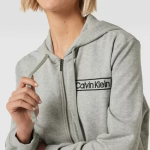 Calvin Klein Underwear Sweatjacke Mit Label-Stitching – Silber Meliert 11