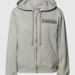 Calvin Klein Underwear Sweatjacke Mit Label-Stitching – Silber Meliert 9