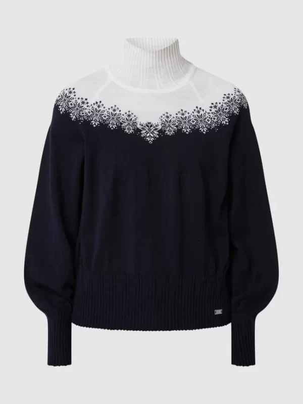 Dale Of Norway Rollkragenpullover Aus Merinowolle – Marineblau 3