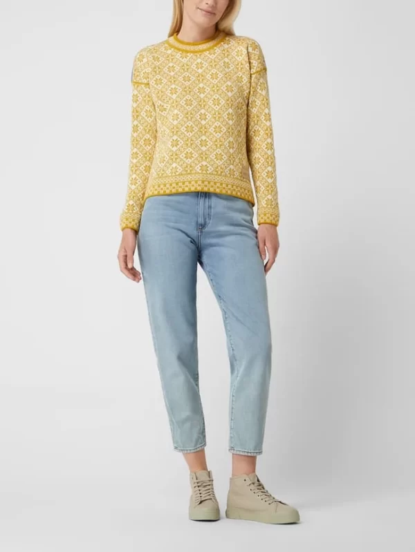 Dale Of Norway Pullover Aus Wolle Modell ‘Bjorøy’ – Senfgelb 1