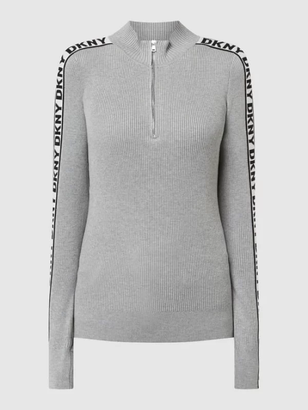 DKNY Troyer Aus Viskosemischung – Hellgrau 3