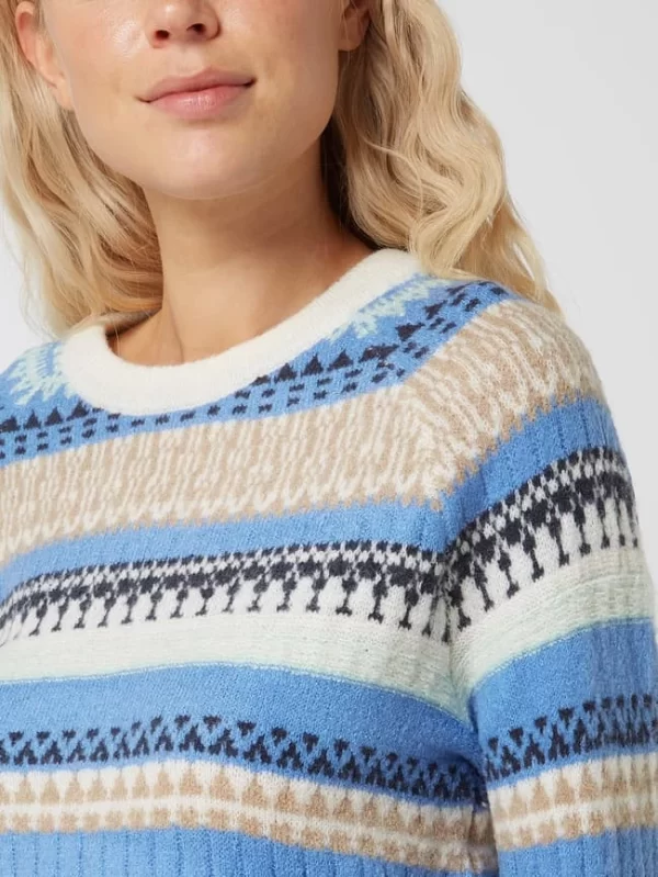 Fransa Pullover Mit Alpaka-Anteil Modell ‘Isabella’ – Bleu 4