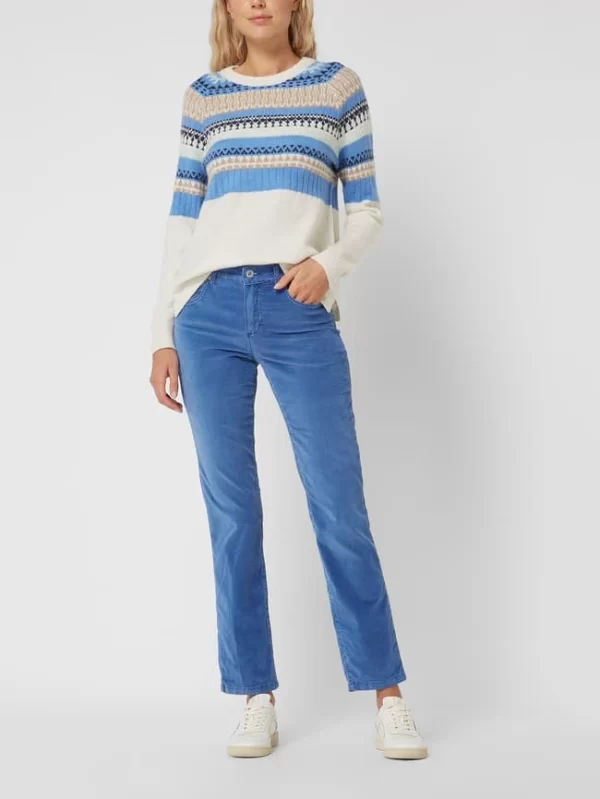 Fransa Pullover Mit Alpaka-Anteil Modell ‘Isabella’ – Bleu 1