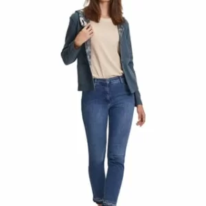BETTY BARCLAY Strickjacke, Mit Kapuze Und Knopfleiste, Aufgenähte Taschen, Für Damen 9236 DARK SLATE 21