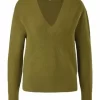 S.Oliver Strickpullover, V-Ausschnitt, Für Damen 7734 GREEN 22