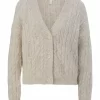 Qs Strickjacke, V-Ausschnitt, Für Damen 02W0 WHITE 16