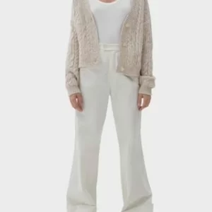 Qs Strickjacke, V-Ausschnitt, Für Damen 02W0 WHITE 10