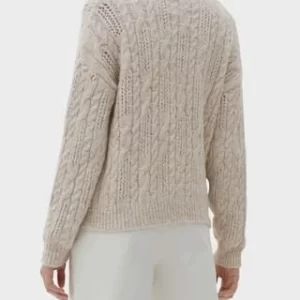 Qs Strickjacke, V-Ausschnitt, Für Damen 02W0 WHITE 12