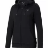 PUMA® Damen Kapuzenjacke – ESS Full-Zip Hoodie, Rundhals, Langarm, Kapuze, Uni Schwarz 8