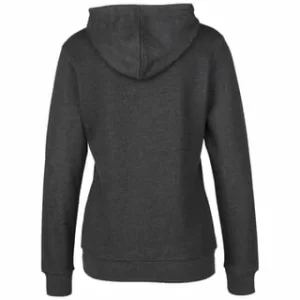 PUMA® Damen Pullover – ESS Logo Hoodie, Rundhals, Langarm, Kapuze, Uni Dunkelgrau 6