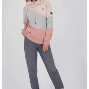 ALIFE AND KICKIN® Sweatshirt, Dreifarbiges Design, Wickelkapuze, Für Damen 3801 MAHAGONIUM M 20