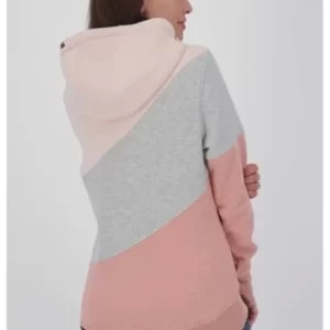 ALIFE AND KICKIN® Sweatshirt, Dreifarbiges Design, Wickelkapuze, Für Damen 3801 MAHAGONIUM M 24