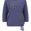 BETTY BARCLAY Pullover, 3/4 Arm, Strass, Rundhalsausschnitt, Für Damen 8404 CROWN BLUE 26